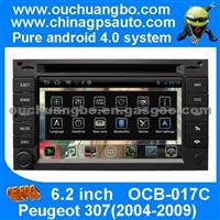 Ouchuangbo Android 4.0 In Dash GPS Navi Car DVD For Peugeot 307 2004-2009 Bluetooth IPod FM RDS Radio S150 Platform OCB-017C