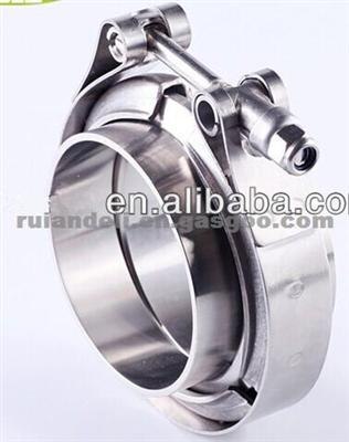 Cummins Diesel Engine Parts V Band Coupling Hose Clamp With 304 Stainless Steel Male And Female Flanges