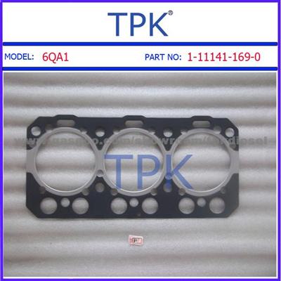 Isuzu 6QA1 Cylinder Head, Full, Overhaul Gasket Kit,Set, 1-11141-169-0