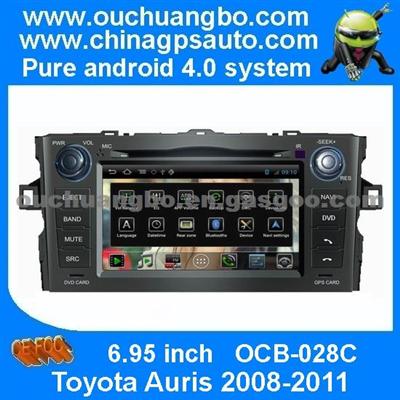 Ouchuangbo S150 So Android 4.0 System Toyota Auris 2008-2011 Car Multimedia Kit DVD Radio Player