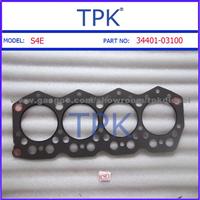 Mitsubishi S4E Cylinder Head, Full, Overhaul Gasket Kit,Set,34401-03100,34401-13101