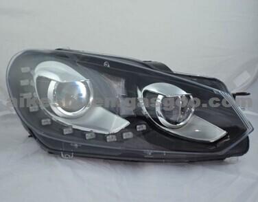 Headlamp With LED For Bi-Xenon Golf MK6 HID