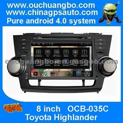 Ouchuangbo Android 4.0 Car Autoradio GPS Navigation For Toyota Highlander S150 Radio 3G Wifi DVD Player