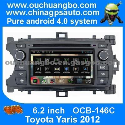 Ouchuangbo Toyota Yaris 2012 Pure Android 4.0 S150 System Car Multimedia GPS Navi Bluetooth Audio Player