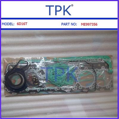 Mitsubishi 6D16, 6D16T Full, Overhaul Gasket Kit,Set,ME997356,ME996276,ME999903