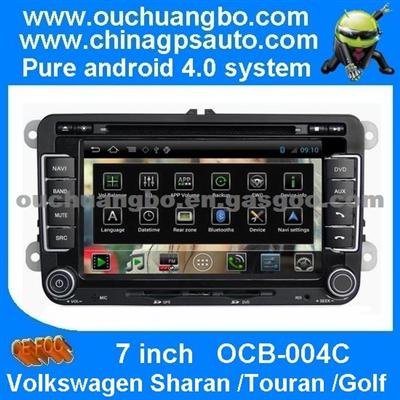 Ouchuangbo Auto Radio Android 4.0 For Volkswagen Sharan /Touran /Golf S150 Car DVD Navi System 3G Wifi TV