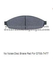 No Noise Disc Brake Pad For D708-7477