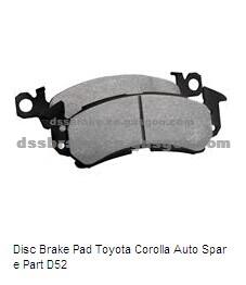 Disc Brake Pad Toyota Corolla Auto Spare Part D52