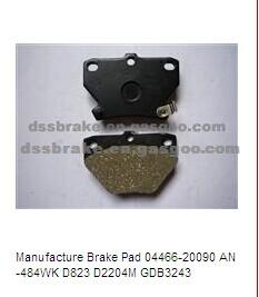 Manufacture Brake Pad 04466-20090 AN-484WK D823 D2204M GDB3243