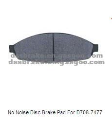 No Noise Disc Brake Pad For D708-7477