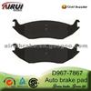 D967-7867 Rear Brake Pad For Dodge Ram 1500 (OE: 5093706AB)