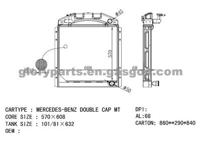 MERCEDES-BENZ All Aluminum Radiator 3465005903