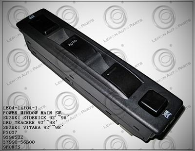 SUZUKI SIDEKICK 92-98 VITARA 92-98 GEO TRACKER 92-98 POWER WINDOW MAIN SWITCH P2027 9298SUZ 37990-56B00