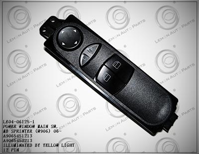 MERCEDES BENZ SPRINTER (W906) 06- POWER WINDOW MAIN SWITCH A9065451213 A9065450213