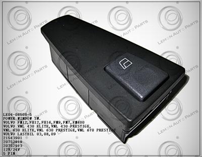 VOLVO FM12 FH12 FH16 FM9 FM7 FM400 VNL POWER WINDOW SWITCH 21543901 20752919 20752913