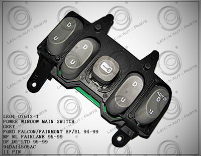 FORD FALCON/FAIRMONT EF/EL 94-99,NF NL FAIRLANE 95-99 DF DL LTD 95-99 POWER WINDOW MAIN SWITCH 94DA14505AC