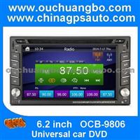 Ouchuangbo 2 Din 6.2 Inch 2 Din Universal Dvd Rado Satnavi Support BT IPod