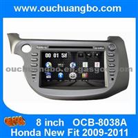 Ouchuangbo Car Audio GPS Navi Radio Player USB DVD For Honda New Fit 2009-2011