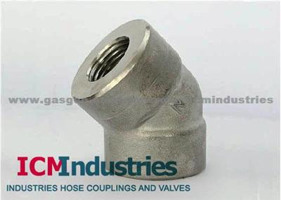 Forged 3000lb Stainless Steel Screw 45 Deg Eblows