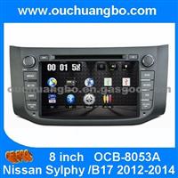 Ouchuangbo Auto Radio Multimedia Kit DVD Player For Nissan Sylphy /B17 2012-2014 GPS Navi Bluetooth USB SWC