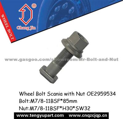 Wheel Bolt Scania With Nut OE2959534