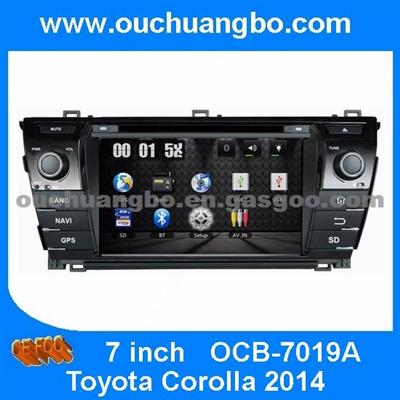 Ouchuangbo Car DVD GPS Navi For Toyota Corolla 2014 USB Radio Player RDS IPod
