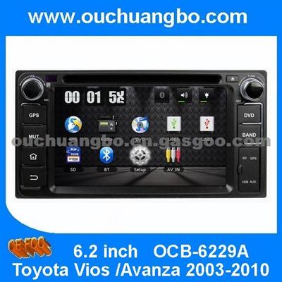 Ouchuangbo Auto Head Unit DVD Player For Toyota Vios /Avanza 2003-2010 GPS Sat Nav Stereo Radio IPod Calculator