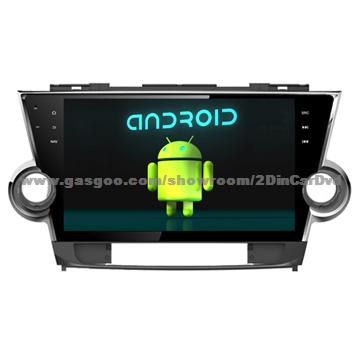 10inch In Car Multimedia Radio TV Toyota Highlander 2012 GPS / Glonass Navigation Complete Touch
