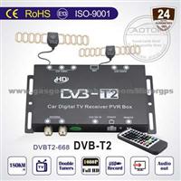 Car DVB-T2 Set Top Of Box Support Speed 180KM.H