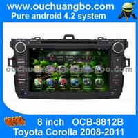 Ouchuangbo Auto-Radio DVD Player For Toyota Corolla 2008-2011 Android 4.2 System GPS Navigation 3G Wifi USB RDS HD Video