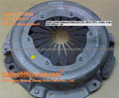 Clutch Cover Pressure Plate (Fiat X19, 128 To 1974 - 4-Spd, Yugo, 124 1197cc) – OE