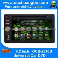 Ouchuangbo Universal Car DVD Android 4.2 Auto Radio Stereo System IPod USB TV