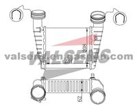 SKODA/VW INTERCOOLER 3B0145805D/8D0145805C