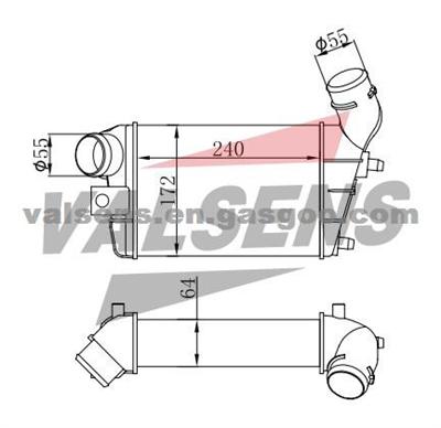 ALFA ROMEO INTERCOOLER 46744880