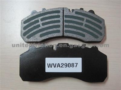 Disc Brake Pad WVA29087 Mercedes Benz Actros Truck Front Pad