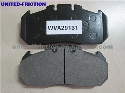 IVECO,MERCEDES BENZ ACTROS,SCANIA,DAF,MAN,VOLVO WVA29131 SEMI-METALLIC DISC BRAKE PAD