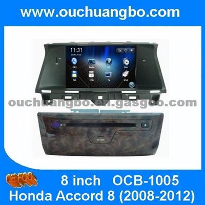 Ouchuangbo Car GPS Radio DVD System For Honda Accord 8 2008-2012 OSD Arabic Language MP3 Player Bluetooth