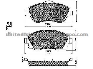 OPEL Corsa (Latin America) 2003-2005 BRAKE PAD 16 05 974/MD1176