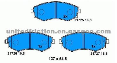 HYUNDAI Elantra 1996-1998 BRAKE PAD MD700/58101-28A00