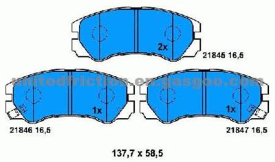 HONDA Passport 2000-2001 BRAKE PAD MD579/1605 848