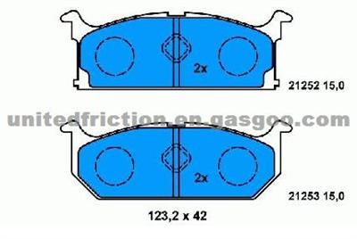 CHEVROLET Sprint 1985-1988 BRAKE PAD MD296/55200-62850