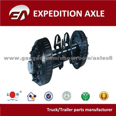 China Manufacturer Semi Fruehauf Fuwa Bpw Round Axle Beam Trailer Axle