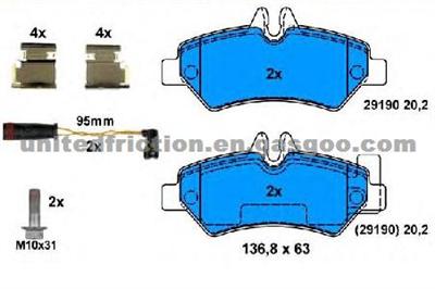 MERCEDES (COMMERCIAL) Sprinter 2500 2010-2014 BRAKE PAD MD1317/ 004 420 69 20