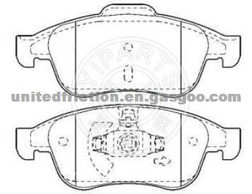 RENAULT Fluence (Latin America) 2011-2012 BRAKE PAD MD1627/44 06 039 05R