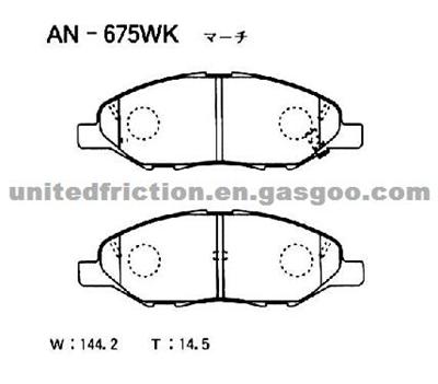 NISSAN Versa 1.6 Liter 2009-2011 BRAKE PAD MD1345/AY040-NS110