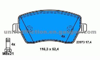 NISSAN Tiida (Latin America) 2004-2007 BRAKE PAD MD1435/41060-AX625