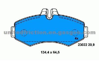 MERCEDES (COMMERCIAL) V200 (Latin America) 1996-2003 BRAKE PAD MD1253/000 421 41 10