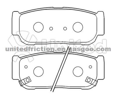 HYUNDAI Entourage 2007 BRAKE PAD MD954/58302-3EU00