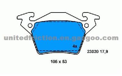 MERCEDES BENZ V-CLASS (638/2) 1996/02-2003/07 BRAKE PAD 23020/000 421 42 10