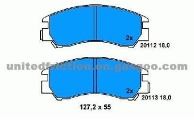 SUBARU DL 4WD 1985 BRAKE PAD MD311/25191-GA130